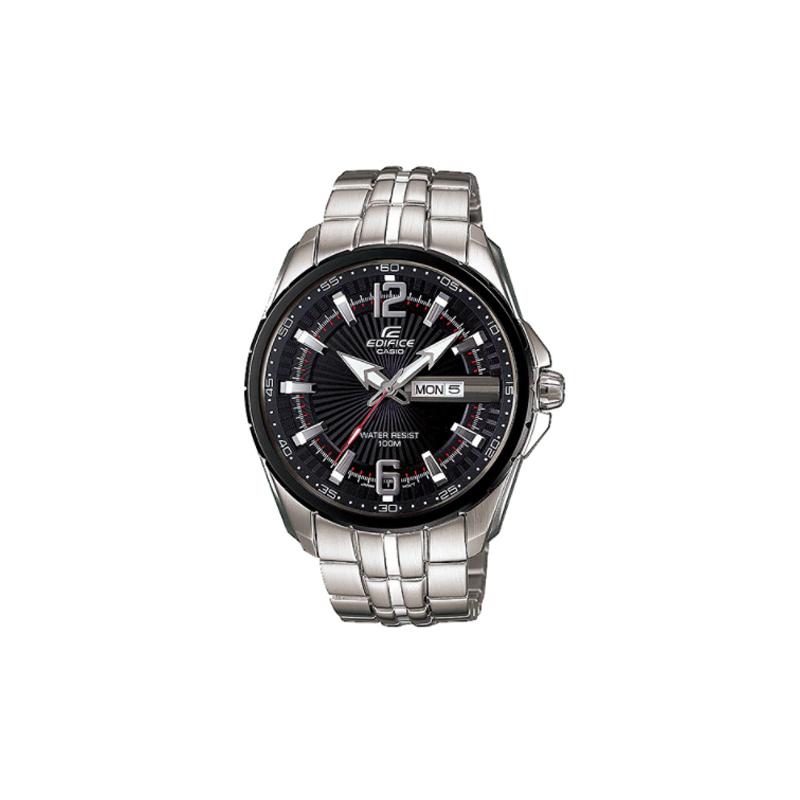 Casio EDIFICE Series Fashionable Business Simple Casual Classic Pointer Date Day Display Waterproof Quartz Movement Stainless Steel Strap EF-131D-1A1V чёрный