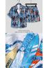 Trendy Summer Short-Sleeved Shirt & Shorts Set - Versatile, Stylish Two-Piece