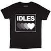 Idles Unisex Erwachsenen Farbverlauf Herz T-Shirt