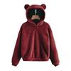 Autumn Women's Hooded Warm Fleece Hooded Sweatshirt