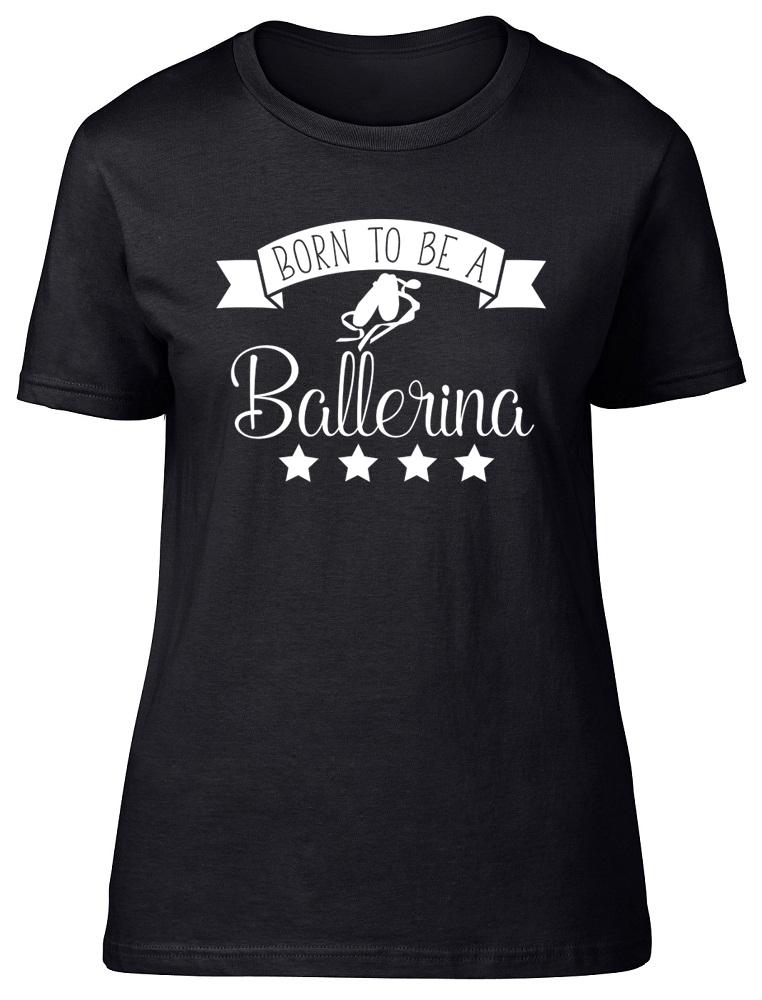 Рождена быть балериной Женская облегающая футболка для бальных танцев XL