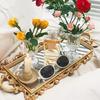 1PC Mirror Tray Jewelry Storage Mirror Stand Home Decoration Golden Storage Tray Photography Ornaments 47.5x23x2.5cm