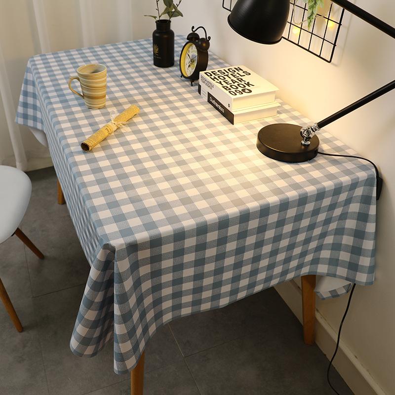 Tablecloth Waterproof and Oil-proof Wash-free Desk Rectangular Dining Table Tablecloth Coffee Table PVC Table Mat