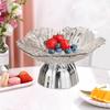 Footed Fruit Bowl Candy Plate Portable Multipurpose Decor Elegant Serving Tray Vegetable Holder for