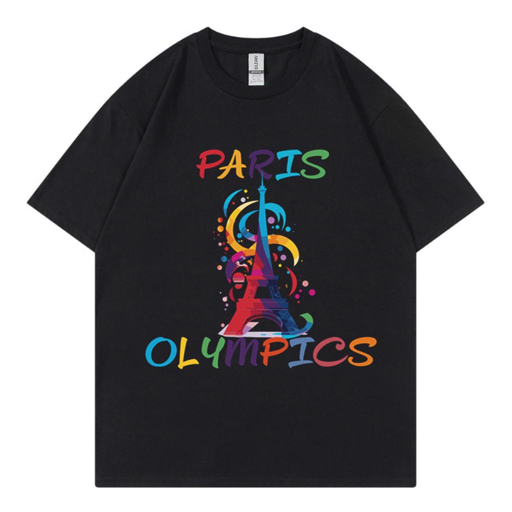 Unisex T-Shirt Lässiges Lockeres Oberteil Bequemes Rundhals-T-Shirt