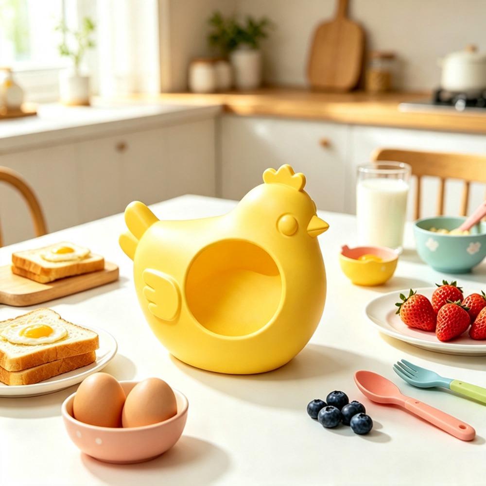 Exquisite 3D Printed Egg Box Cartoon Chick Egg Dispenser Tabletop Decoration