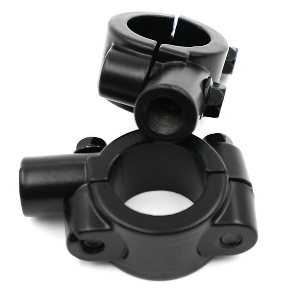 Motorcycle Steering Wheel Mirror Holder Set of 2 Black Fashionable Multi-Purpose Easy Installation Long