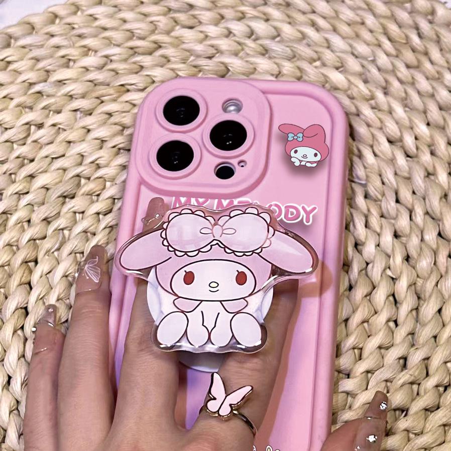 Sanrio Airbag KT Stand Phone Case for Apple 15 - Pink