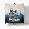Escape from Tarkov Scav PMC Mappa Coperta Plaid in Flanella Decorazione Coperte Creative Morbida Accogliente Leggera per Divano