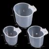 Transparent Bird Feeding Cup Plastic Hanging Parrot Water Feeder Bird Drinker Parrot Water Bowls For Pet Bird Parrots