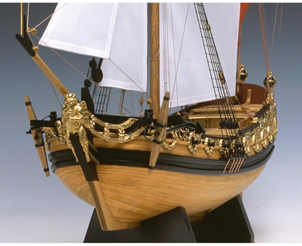 Woody Joe 1/64 Charles Yacht Wooden Model Assembly Kit (Ship)