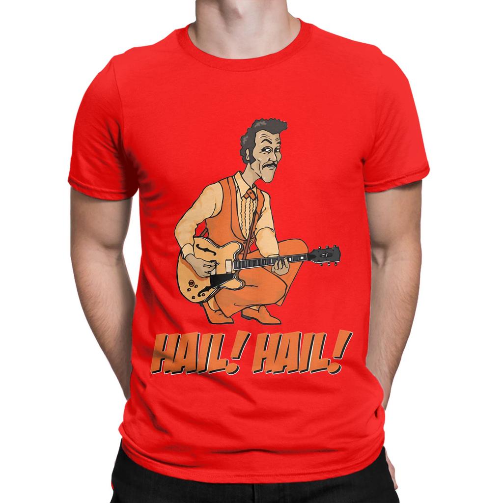 Hail Hail King Of Rock Chuck Berry Novelty 100 Cotton Tshirt Chuck Berry Tops Tees For Unisex