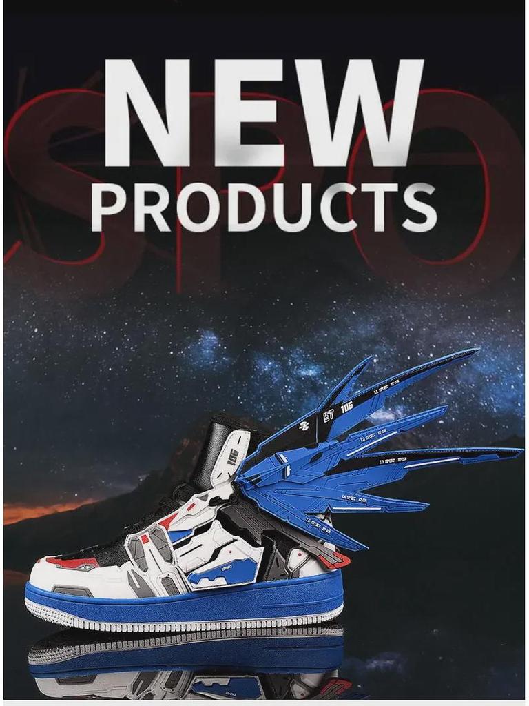 Freedom Gundam Limited Edition High Top Sneakers - Lässige Basketball-Modeschuhe für Herren im Paar-Stil