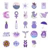 50 Purple Personalized Hand-Painted Graffiti Stickers Pp Waterproof Decorative Graffiti Stickers Diy Luggage Flat