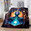 Naturalize Yoga Zen Meditation Rainbow 7 Chakra Blanket,Flannel Throw Blanket for Home Bedroom Bed Sofa Picnic Hiking Cover Kids