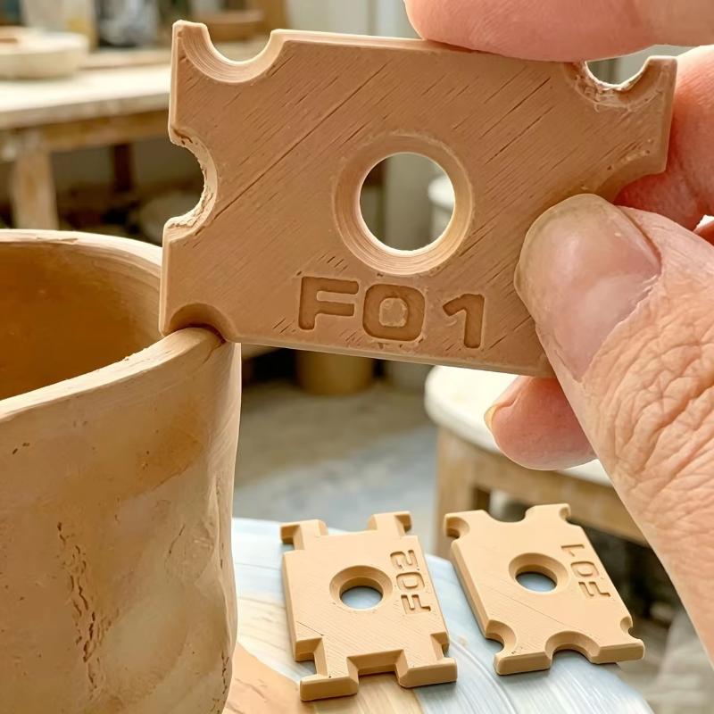 Clay Rim Trimming Scriber With 6 Different Thickness Pottery Wheel Shaping Tools For Ceramic Cup Bowl Making