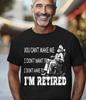 Retirement T-shirt, Retired Dad Grandpa Black T-Shirt S-5XL, Gildan 5000 Unisex T-Shirt