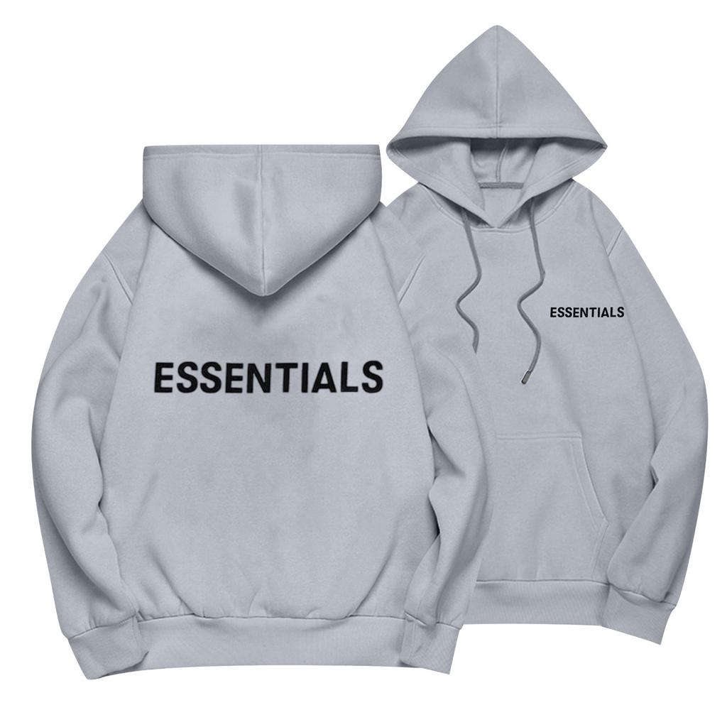 Unisex Loose Casual Letter Print Solid Round Neck Long Sleeve Hooded Sweatshirt