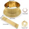Set di 6 Pezzi Accessori Costume Tribale Nazionale Africano Oro Collo Lungo