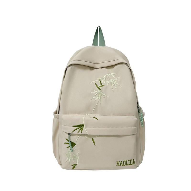 Schoolbag College Student High School Student Backpack Women's New Chinese Style Embroidered Schoolbag Women's Travel Lightweight Small Backpack