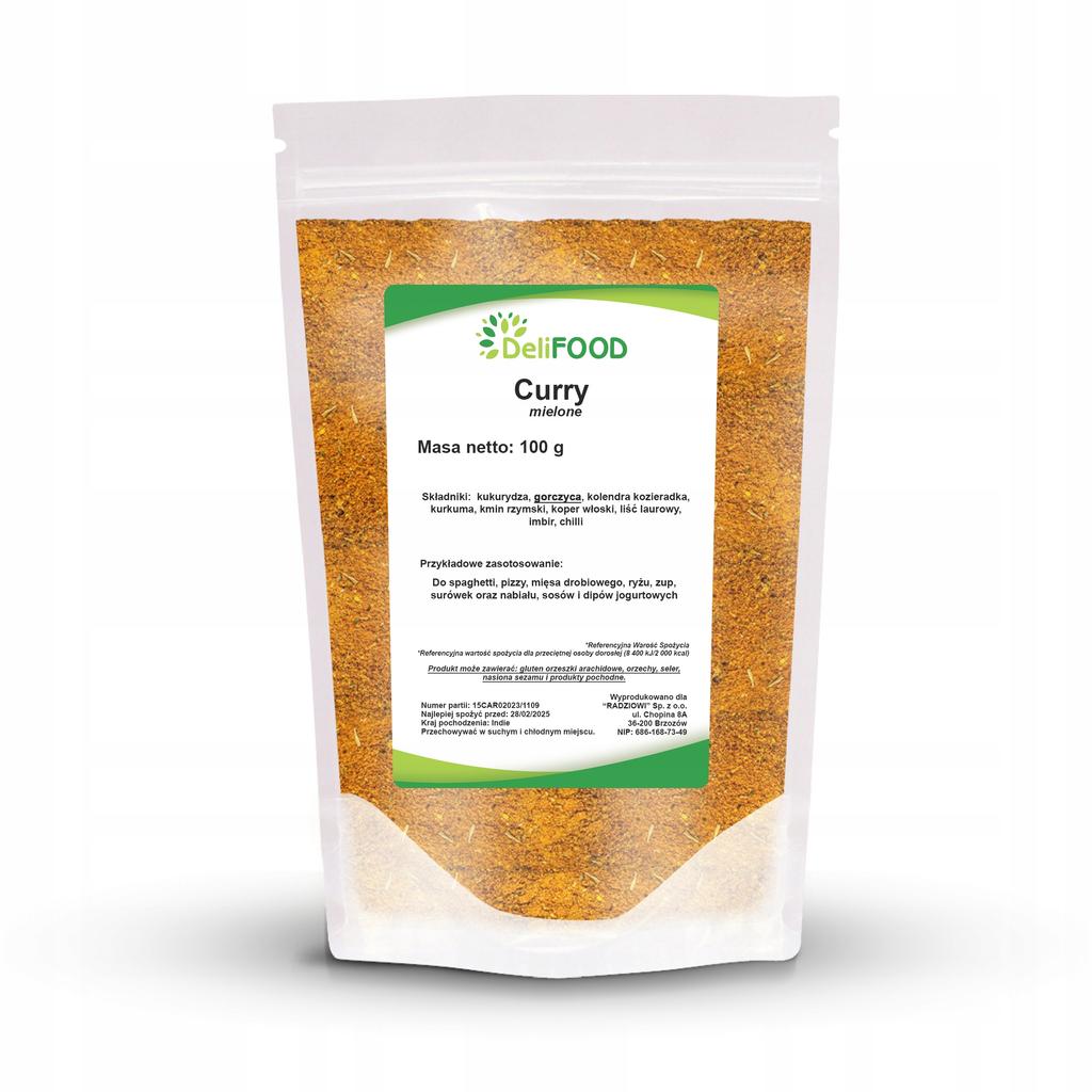DeliFOOD GROUND CURRY 100 g Indian spice