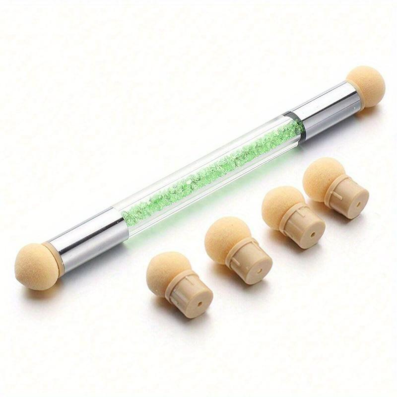 Double Head Nail Art Sponge Gradient Pen With Replacement Heads