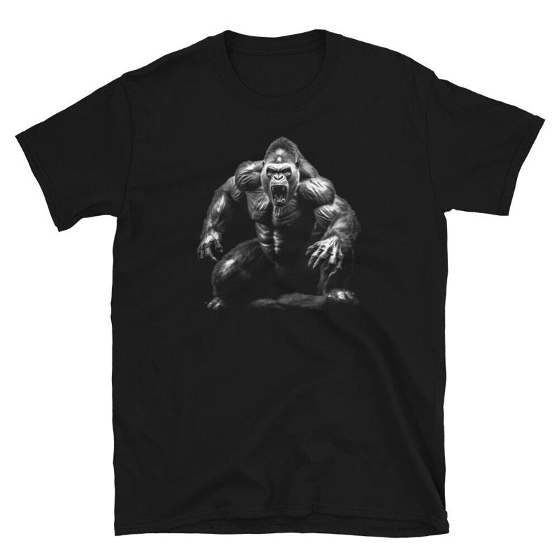 Gorilla Silverback Jungle King T shirt Bold Design for Adventure Lovers