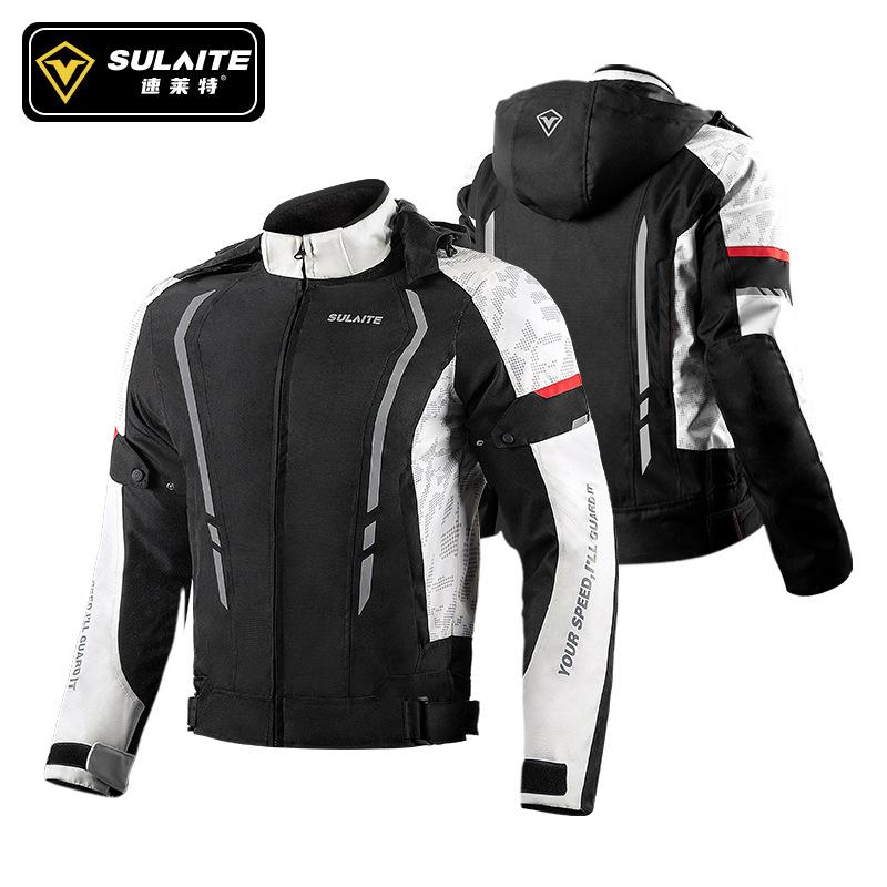 Summer Motorcycle Jacket Breathable Motorbike Jacket Anti-Fall Moto Equipment Wear-Resistant Motocross Clothing Men
