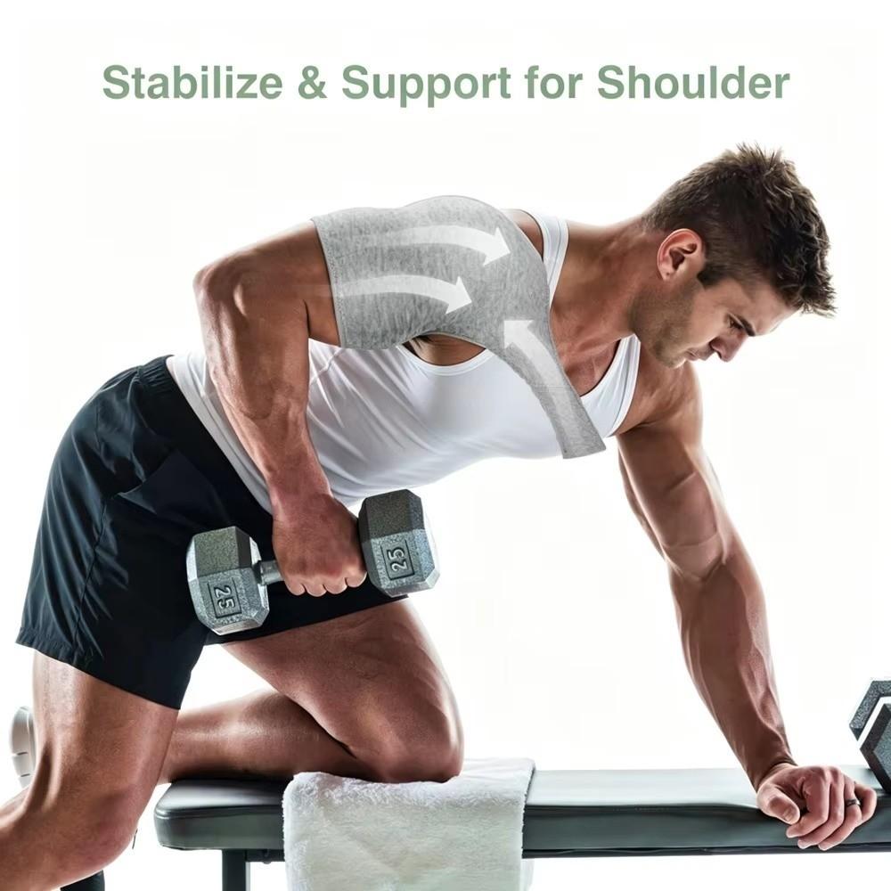 Elastic Wrap Shoulder Support Brace Adjustable Strap Rotator Cuff Brace Sports Use