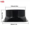 ABS Ventilation Pipe Joint Black Vent Pipe Adapter Wall Flange Connector  Ventilation Pipe
