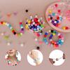 Keyzone Silicone Beads Bulk Kit 500Pcs 12mm, Silicone Beads for Keychain Making Round Shapes 25 Multicolor, DIY Necklace Bracelet Rubber Beads for