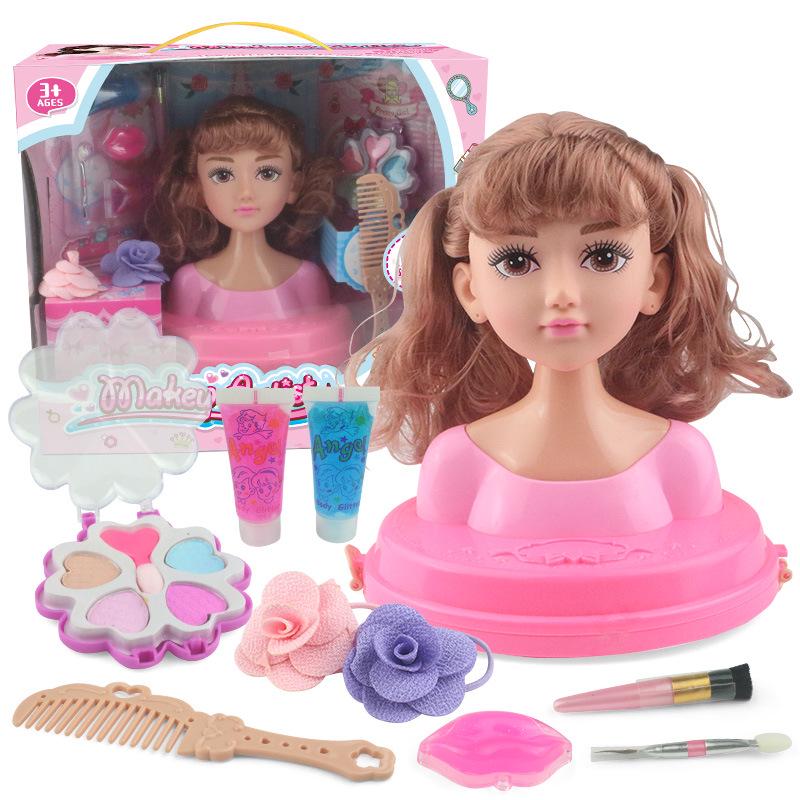 Hair Styling Barbie Doll Set: Half-body Princess Makeup Toy for Girls