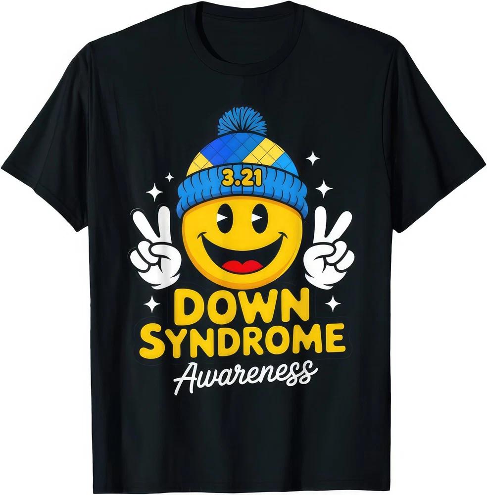 Down Syndrome Awareness 2025 Smile Face Support Inclusion Unisex Unisex T Shirt S