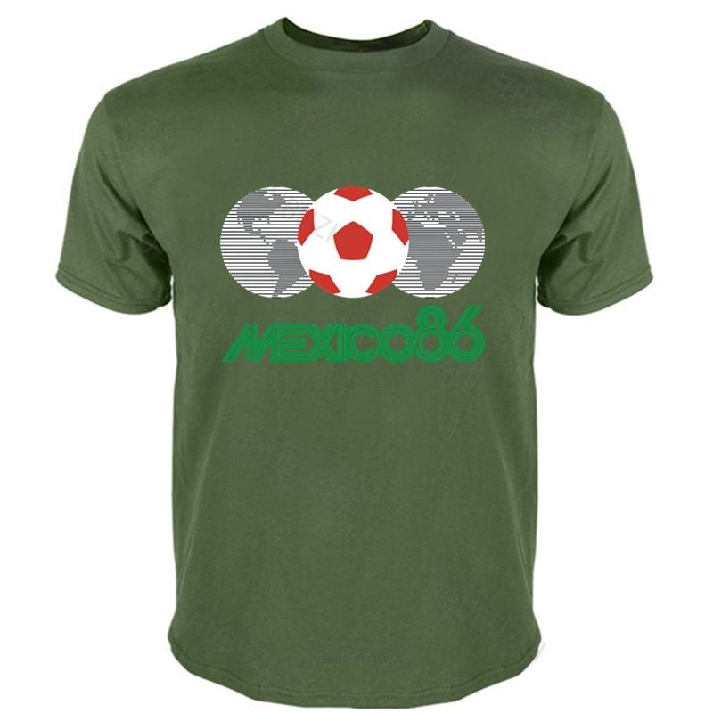 mens short sleeve t shirt Mexico 86 T-Shirt  Cotton 1986 men's top tees fashion tee-shirt male summer tops