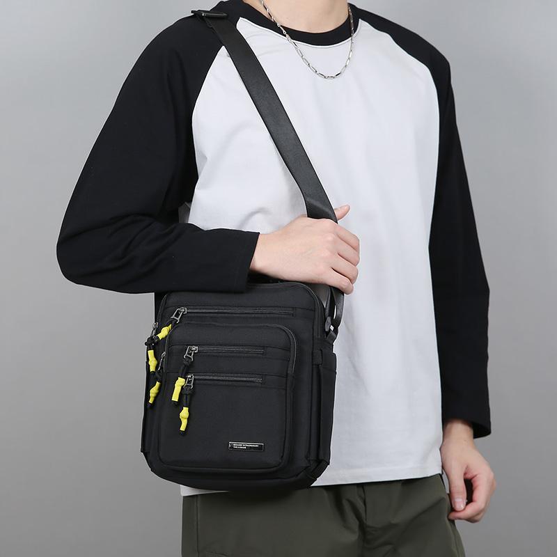 Oxford Men Crossbody Bag Single Shoulder Bags Big Capacity Storage Fashion Multi-Pockets Business Trip Cross-body Bags Day pack