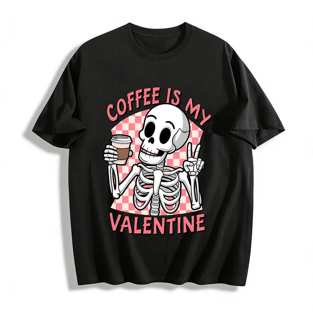 Coffee Is My ValentineT Pure cotton T-shirt XXS