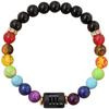 Men Women 12 Constellation Bracelet Elastic Bracelet Hand Woven Adjustable Natural Tiger Eye Obsidian Bracelet Party Gift Jewelry
