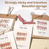 1 Sheet Double-Side Nail Adhesive Tape Cut-Free Crystal Tape Nail Art Display Tool Strong Non-Marking Tape For Work Boards
