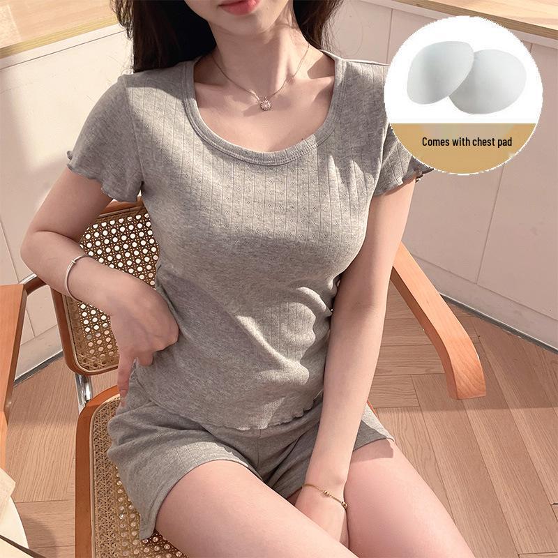 Women s Short Sleeve Pajama Set - Casual, Lightweight Two-Piece for Summer