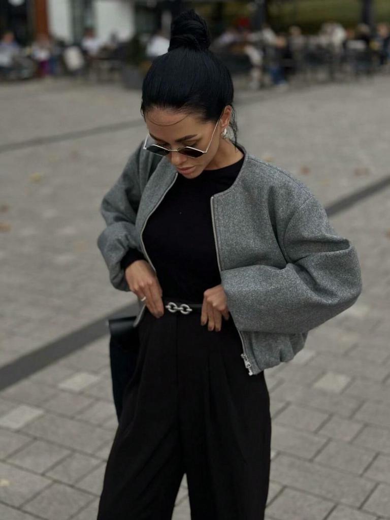 New Women's Two-Tone Soft Pilot Jacket