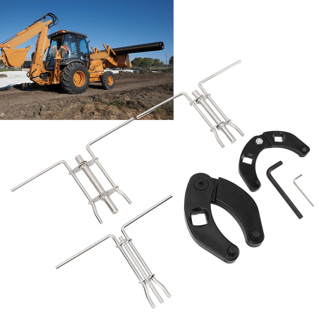 Adjustable Gland Nut Wrench 1266 7463 Large and Small Spanner Tool Set for Bobcat Hydraulic Cylinder Adjustable Gland Nut Wrench