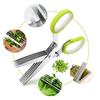 Kitchen Five-Layer Green Onion Scissors Stainless Steel Multi-Functional Shredded Paper Food Scissors Leek Coriander Scissors Fo