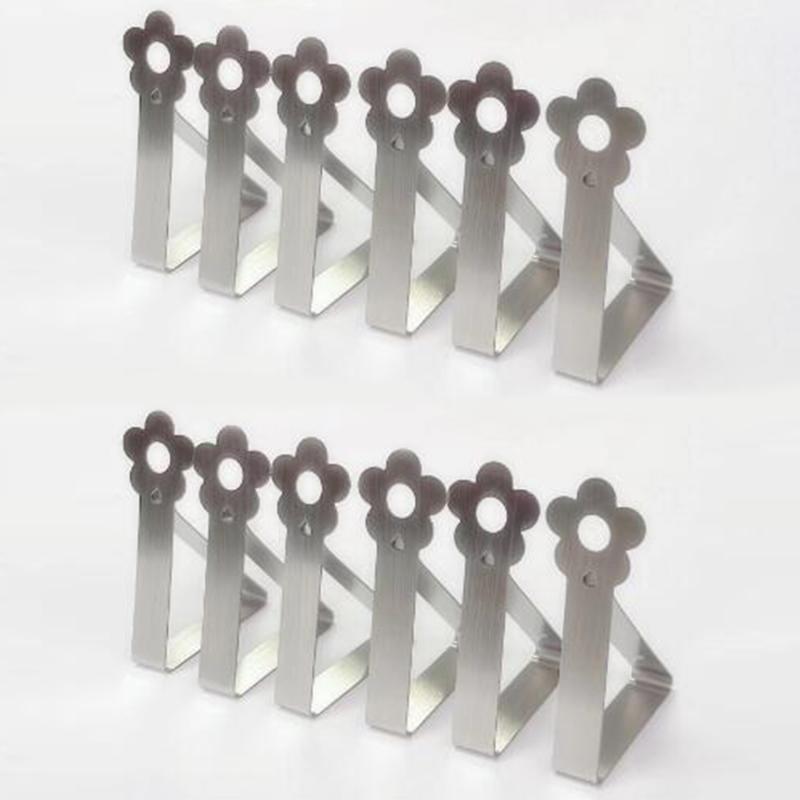 

Зажим для скатерти из нержавеющей стали Креативные узоры Зажим для фиксации скатерти Зажим для крышки стола One Size