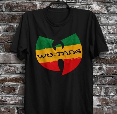 Wu-Tang Rasta Bobs Mārlijs Reggae T krekls Jamaika RZA GZA Ghostface Killah Klājs