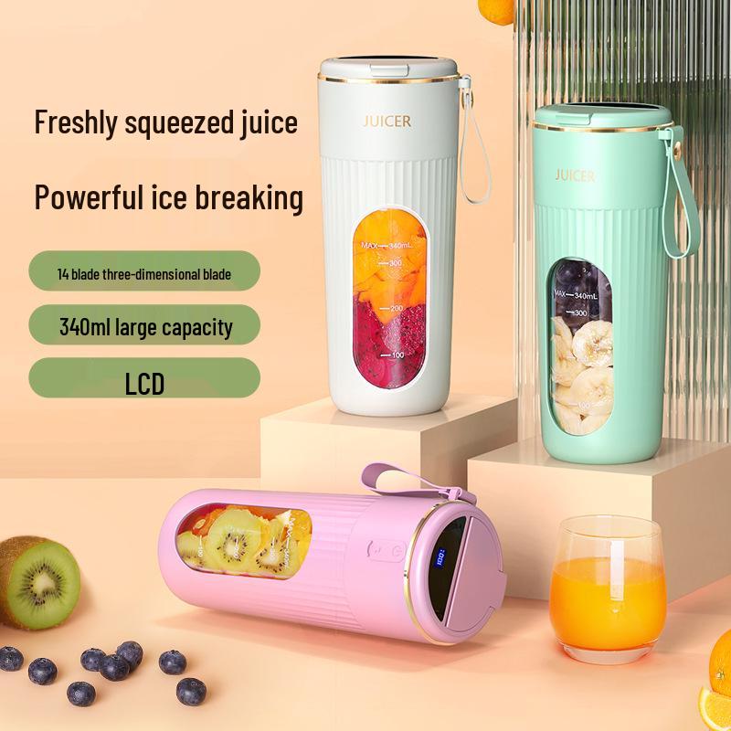 Compact Rechargeable Portable Juicer with Carry-On Cup