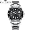 FNGEEN Fashion Ultra-thin Quartz Mens Watches Luxury Stainless Steel Strap Waterproof Luminous Casual Business Men Wristwatch