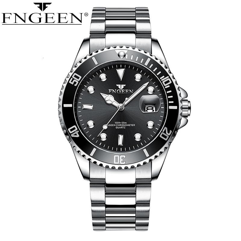 FNGEEN Top Brand Luxury Fashion Diver Watch Men 30M Waterproof Date Clock Sport Watches Men Quartz Wristwatch Relogio Masculino