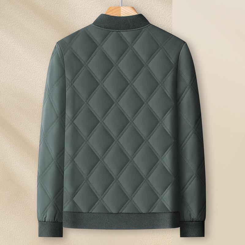 MONTAGUT Men's Quilted Baseball Collar Cotton Jacket JG