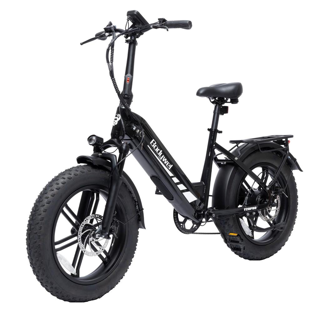 Bodywel F20PRO 20 Inch All Terrain Snow Electric Bicycle 500W Brushless Motor 48V18Ah Battery Outdoor E-Bike With 130 Kilometer Ultra Long Range