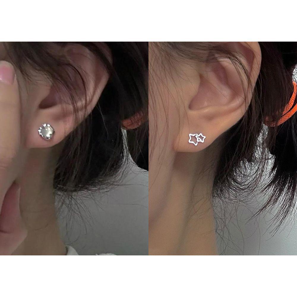 Cercei Nișă Stil Aloof: Argint Sterling 925 cu Eleganță de Basm, Design Minimalist în Stil Național.